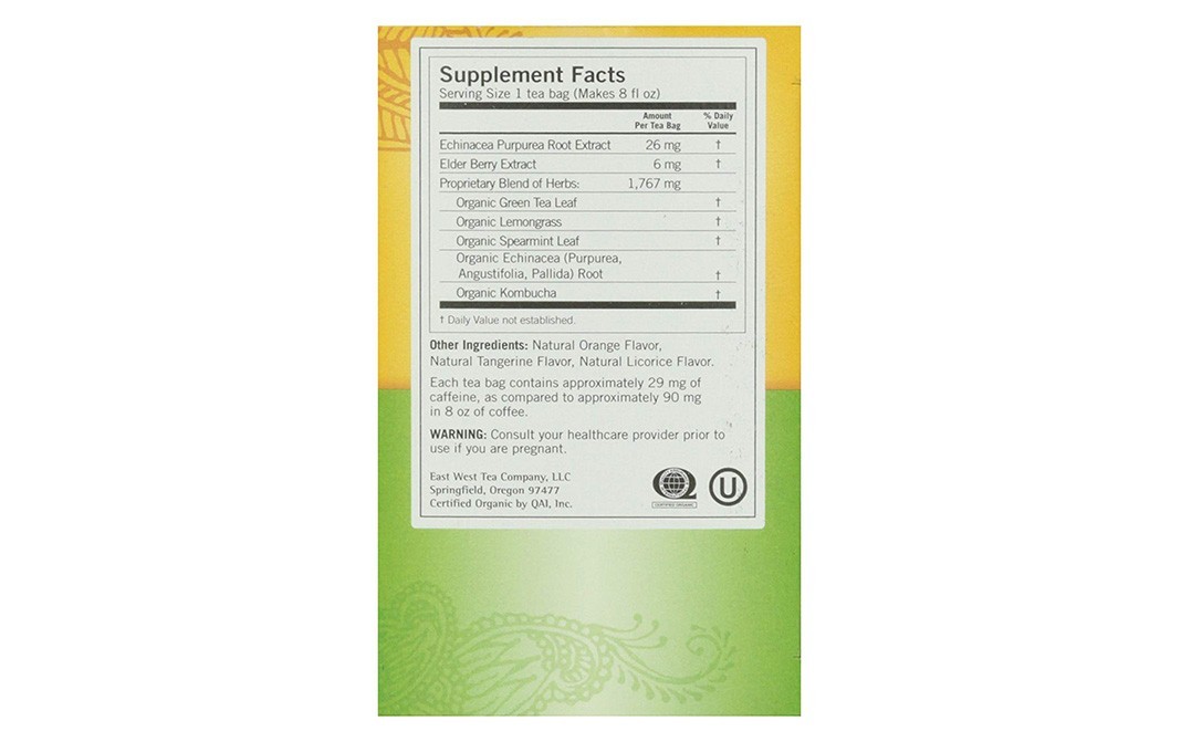 Yogi Green Tea Triple Echinacea    Box  16 pcs